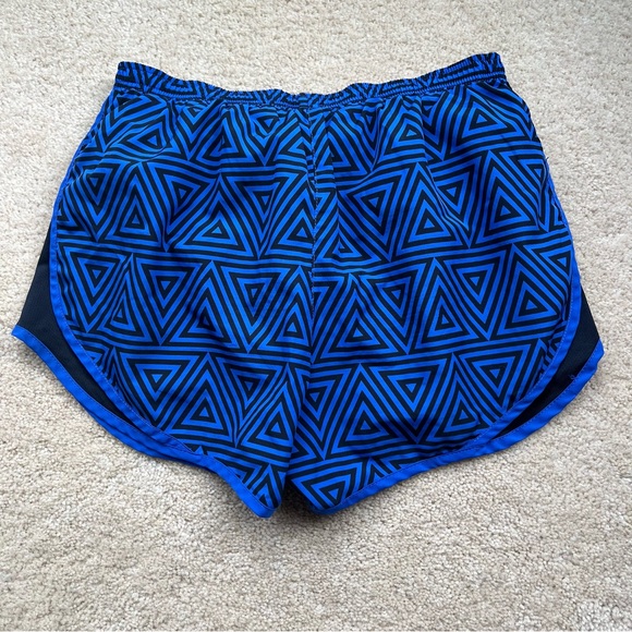 Nike Dri-Fit Women's Black & Blue Tempo Running Shorts w/ Lining - Size M - VGUC - Picture 2 of 9